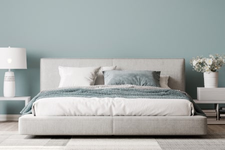 Dorsoo blog rustgevende slaapkamer tips kleur muur blauw