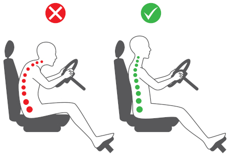 Vermijd rugpijn dankzij een juiste zithouding in de auto