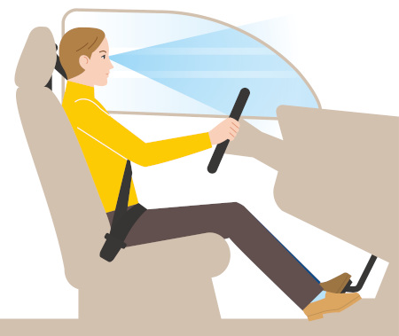 ergonomie in de auto - juiste zithouding