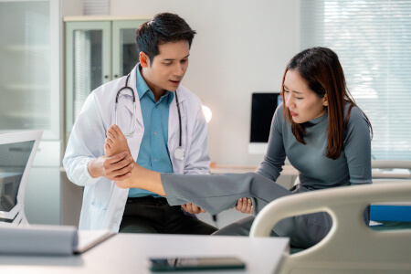 consultatie bij huisdokter bij vermoeden van trombose