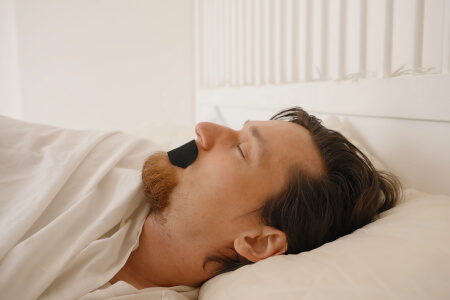 sleepmaxxing mouth taping