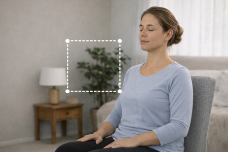 oefening box breathing bij nekpijn door stress