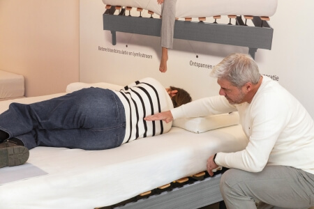 advies in de winkel bij slaapspecialist Dorsoo