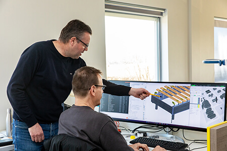 Gert en Jan van R&D bij Dorsoo