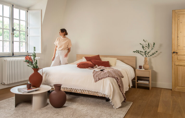 mooi interieur met Dorsoo-bed