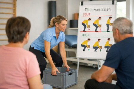 rugschool om correcte houdingen aan te leren