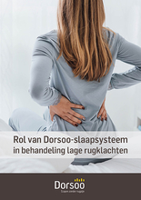 Het ideale slaapsysteem bij lage rugklachten - Folder - Dorsoo